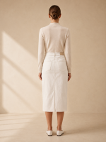 Pearly denim skirt - Image 2