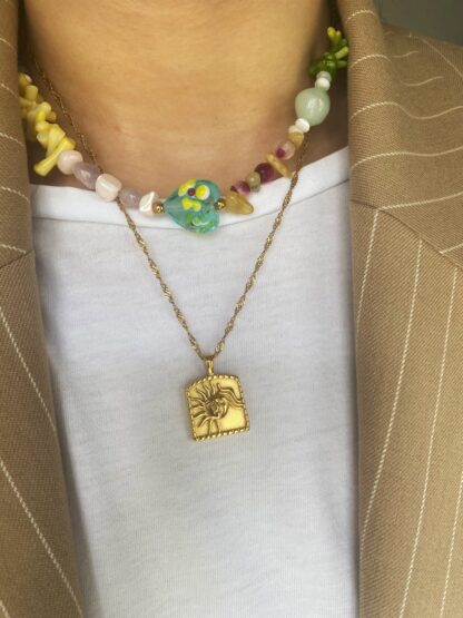 Elan - handmade necklace, summer necklace, χειροποιητο κολιε, καλοκαιρινο κολιε