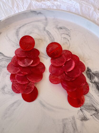 Lola - summer earrings, statement earrings, shell earrings, big earrings,εντυπωσιακα σκουλαρικια, σκουλαρικια κοχυλι, μεγαλα σκουλαρικια, σκουλαρικια statement