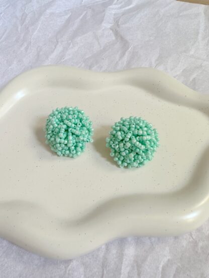 Gracie - summer earrings, bead earrings, handmade earrings, yellow earrings, καλοκαιρινα σκουλαρικια, χειροποιητα σκουλαρικια, κίτρινα σκουλαρικια, σκουλαρικια με χαντρες