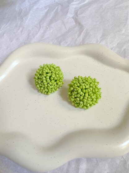 Gracie - summer earrings, bead earrings, handmade earrings, yellow earrings, καλοκαιρινα σκουλαρικια, χειροποιητα σκουλαρικια, κίτρινα σκουλαρικια, σκουλαρικια με χαντρες