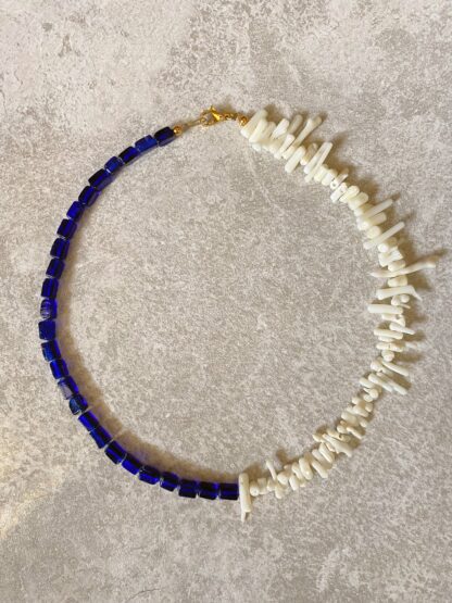 Yesenia - handmade necklace, summer necklace, coral necklace, χειροποιητο κολιε, καλοκαιρινο κολιε