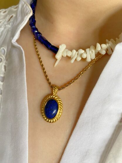 Yesenia - handmade necklace, summer necklace, coral necklace, χειροποιητο κολιε, καλοκαιρινο κολιε