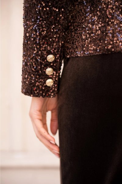 Nala blazer - sequin blazer, sequin jacket, σακακι με παγετεσ, σακακι σταυρωτο, σακακι μεσατο