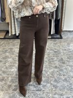Tia jeans - brown jeans, chocolate jeans, staright leg jeans, καφε τζιν, σοκολατι τζιν, ψηλομεσο τζιν