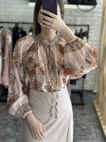 Paisley blouse - Pink