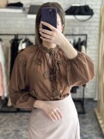 Flora top - Brown