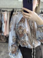 Paisley blouse - Blue - Image 2
