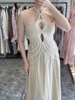 Imogen dress - Beige - Image 2