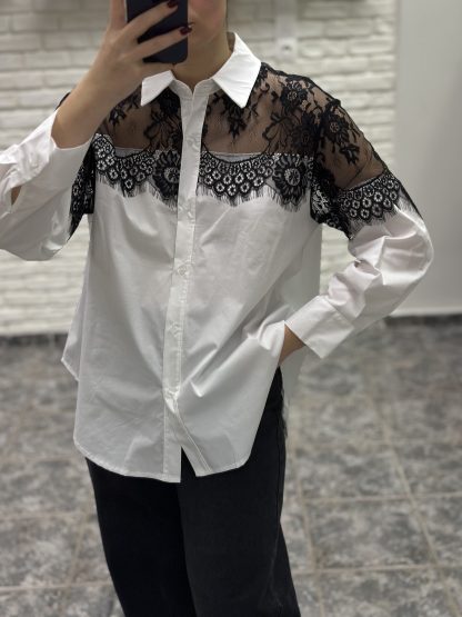 jo shirt - white shirt, lace shirt, cotton shirt, oversized shirt, λευκο πουκαμισο, πουκαμισο με δαντελα, πουκαμισο μακρυ, πουκαμισο oversized, πουκαμισο ποπλινα, πουκαμισο βαμβακερο