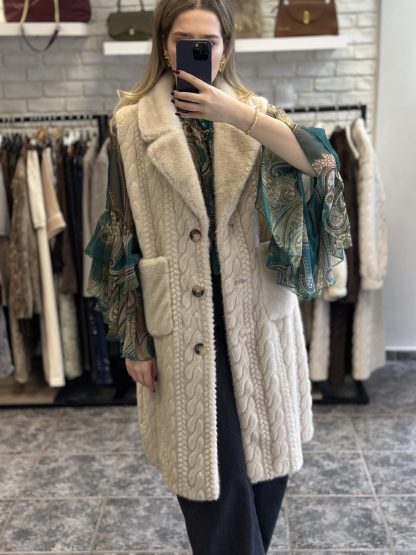 Nancy fur gillet - fur gillet, eco fur, eco fur gillet, long Gillet, μακρυ γιλεκο, γουνινο γιλεκο, οικολογικη γουνα