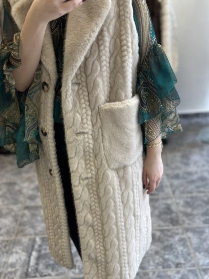 Nancy fur gillet - fur gillet, eco fur, eco fur gillet, long Gillet, μακρυ γιλεκο, γουνινο γιλεκο, οικολογικη γουνα