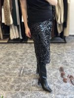 Linnea black - shiny skirt, sequin skirt, midi skirt, pencil skirt, φουστα με παγιετες, μιντι φουστα, στενη φουστα