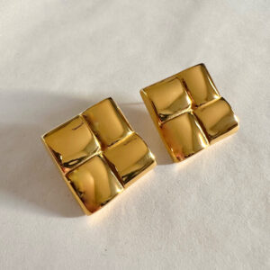 sullivan gold - gold earrings, stud earrings, stainless steel earrings, big earrings, χρυσα σκουλαρικια, ατσαλινα σκουλαρικια, σκουλαρικια με καρφακι, εντυπωσιακα σκουλαρικια
