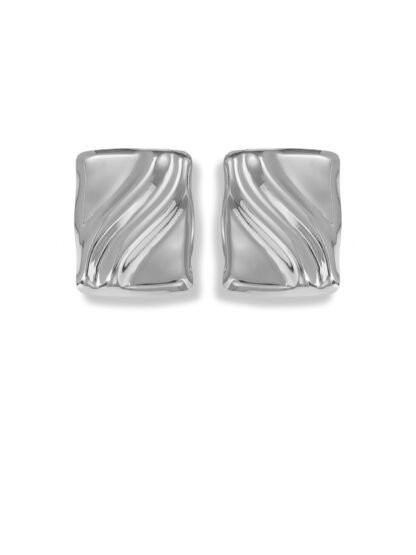 Alexa silver - silver earrings, stud earrings, stainless steel earrings, statement earrings, vintage earrings, ασημι σκουλαρικια, σκουλαρικια με καρφι, ατσαλινα σκουλαρικια