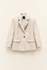 James blazer - lumina blazer, eco leather blazer, oversizeed blazer, cream blazer, Lumina σακακι, σακακι δερματινη, σακακι εκρου