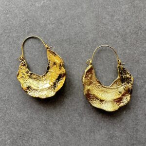 Clemmi gold - vintage earrings, gold earrings, βιντατζ σκουλαρικια, χρυσα σκουλαρικια