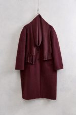 eda coat - oversized coat, burgundy coat, classic coat, μπορντο παλτο, κλασσικο παλτο, παλτο oversized