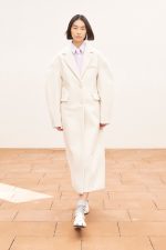 Imelda coat - cream coat, spring coat, lumina coat, 80s coat, εκρου παλτο, ανοιξιατικο παλτο, λουμινα παλτο , παλτο με εντονους ωμους