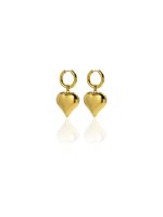 dorina gold - heart earrings, hoop earrings, gold earrings, σκουλαρικια καρδια, σκουλαρικι8α κρι8κοι, χρυσα σκουλαρικια