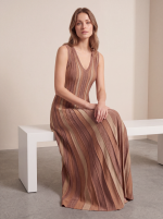 AGGEL gold tan dress - Image 4