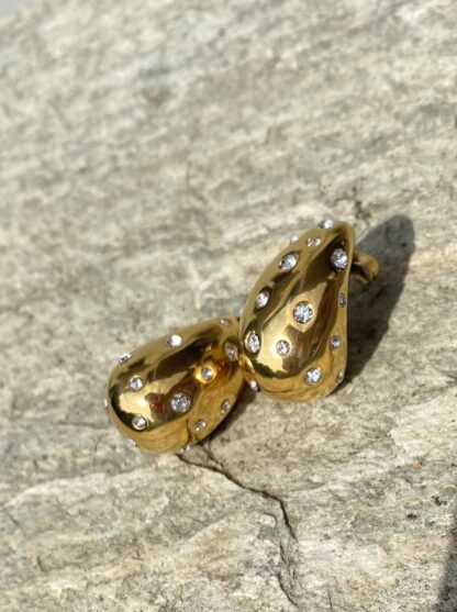 jeanie - - gold earrings, stainless steel earrings, teardrop earrings, χρυσα σκουλαρικια, σκουλαρικια ατσαλι,κ σκουλαρικια σταγονα