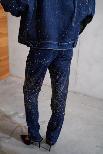 rhinestone jeans - τζιν με στρας