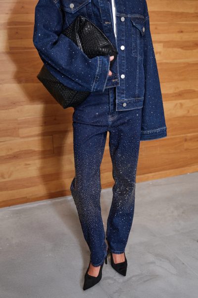 rhinestone jeans - τζιν με στρας