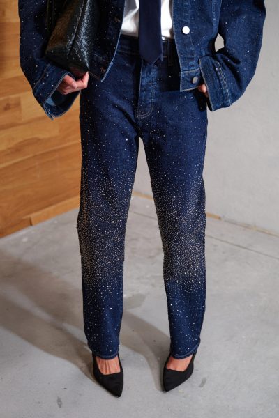 rhinestone jeans - τζιν με στρας