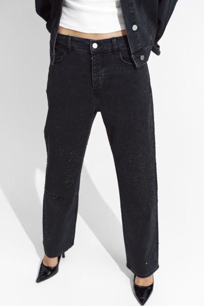 rhinestone jeans - τζιν με στρας