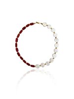 Meela - handmade necklace, summer necklace, pearl necklace, χειροποιητο κολιε , καλοκαιρινο κολιε, κολιε χαντρες