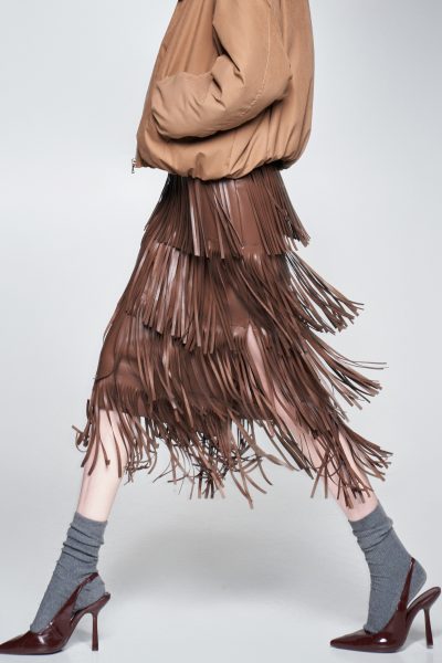 fringe skirt - pencil skirt, lumina skirt, eco leather skirt, fringe skirt, φουστα δερματίνη, φουστα με κροσσια, lumina φουστα, φουστα pencil