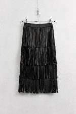 fringe skirt - pencil skirt, lumina skirt, eco leather skirt, fringe skirt, φουστα δερματίνη, φουστα με κροσσια, lumina φουστα, φουστα pencil